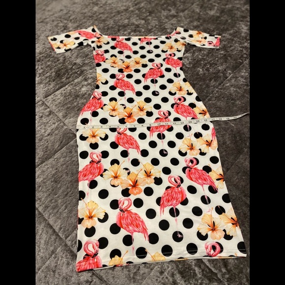 Beautiful summer dress short sleeve / size S - Picture 3 of 8